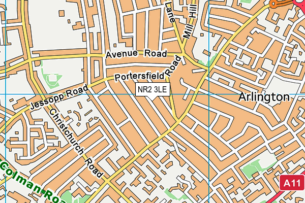 NR2 3LE map - OS VectorMap District (Ordnance Survey) NR2 3LE map - OS VectorMap District (Ordnance Survey)
