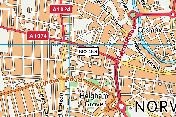 NR2 4BG map - OS VectorMap District (Ordnance Survey) NR2 4BG map - OS VectorMap District (Ordnance Survey)