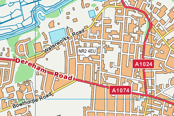 NR2 4EU map - OS VectorMap District (Ordnance Survey) NR2 4EU map - OS VectorMap District (Ordnance Survey)