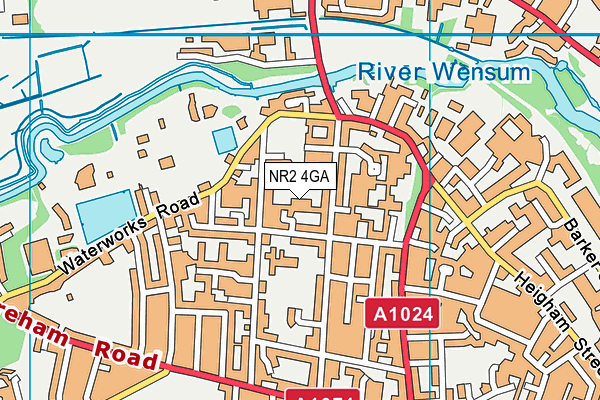 NR2 4GA map - OS VectorMap District (Ordnance Survey) NR2 4GA map - OS VectorMap District (Ordnance Survey)