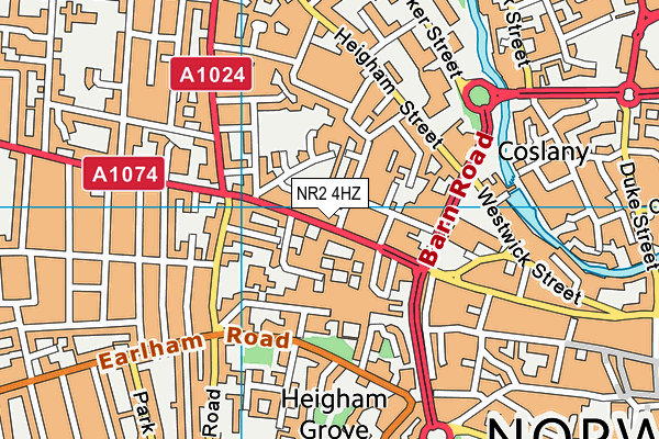 NR2 4HZ map - OS VectorMap District (Ordnance Survey) NR2 4HZ map - OS VectorMap District (Ordnance Survey)