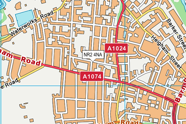 NR2 4NA map - OS VectorMap District (Ordnance Survey)