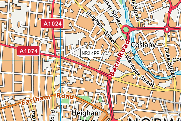 NR2 4PP map - OS VectorMap District (Ordnance Survey) NR2 4PP map - OS VectorMap District (Ordnance Survey)