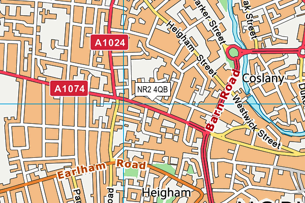 NR2 4QB map - OS VectorMap District (Ordnance Survey) NR2 4QB map - OS VectorMap District (Ordnance Survey)