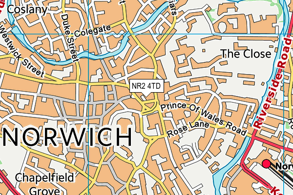 NR2 4TD map - OS VectorMap District (Ordnance Survey) NR2 4TD map - OS VectorMap District (Ordnance Survey)