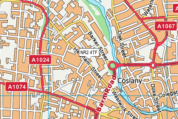 NR2 4TF map - OS VectorMap District (Ordnance Survey) NR2 4TF map - OS VectorMap District (Ordnance Survey)