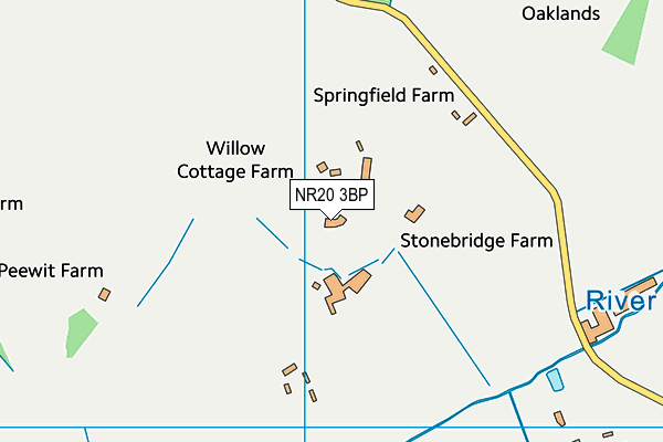 NR20 3BP map - OS VectorMap District (Ordnance Survey)