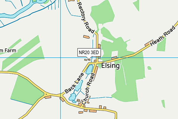 NR20 3ED map - OS VectorMap District (Ordnance Survey) NR20 3ED map - OS VectorMap District (Ordnance Survey)
