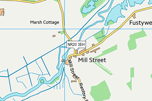NR20 3EH map - OS VectorMap District (Ordnance Survey) NR20 3EH map - OS VectorMap District (Ordnance Survey)