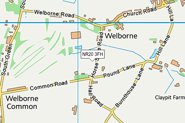 NR20 3FH map - OS VectorMap District (Ordnance Survey) NR20 3FH map - OS VectorMap District (Ordnance Survey)