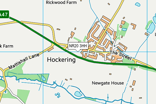 NR20 3HH map - OS VectorMap District (Ordnance Survey) NR20 3HH map - OS VectorMap District (Ordnance Survey)