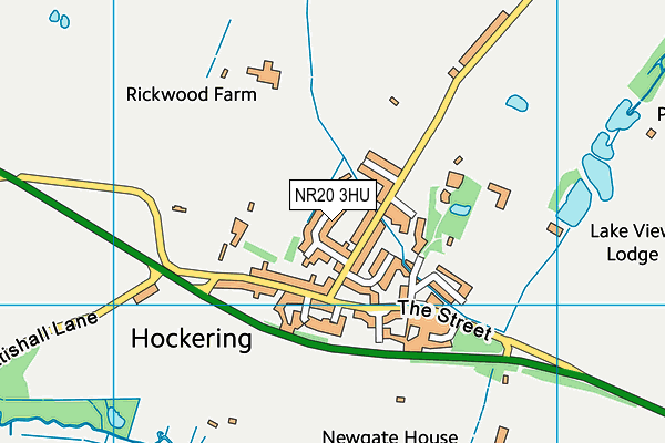 NR20 3HU map - OS VectorMap District (Ordnance Survey)