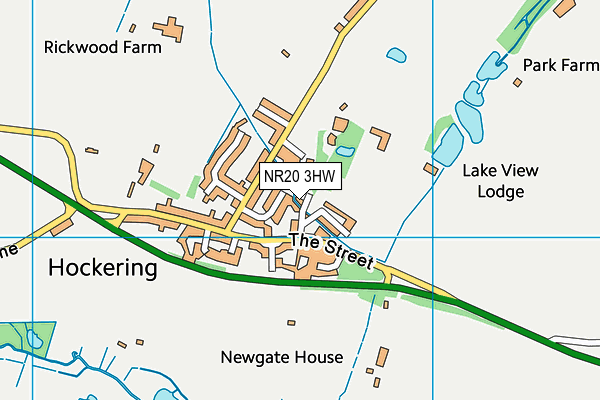 NR20 3HW map - OS VectorMap District (Ordnance Survey) NR20 3HW map - OS VectorMap District (Ordnance Survey)