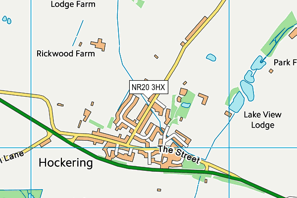 NR20 3HX map - OS VectorMap District (Ordnance Survey) NR20 3HX map - OS VectorMap District (Ordnance Survey)