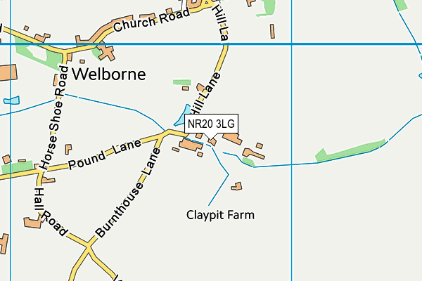 NR20 3LG map - OS VectorMap District (Ordnance Survey) NR20 3LG map - OS VectorMap District (Ordnance Survey)