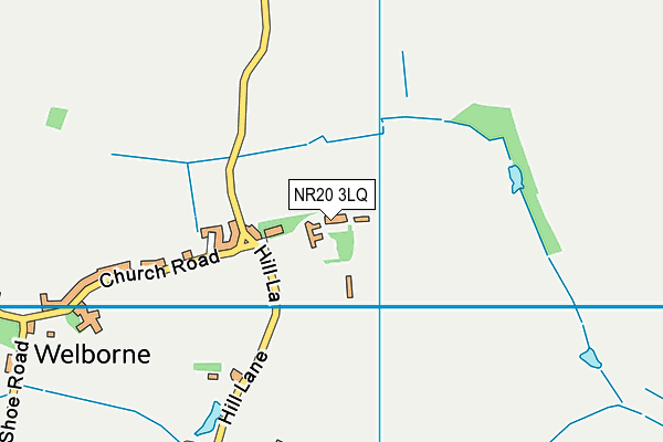 NR20 3LQ map - OS VectorMap District (Ordnance Survey) NR20 3LQ map - OS VectorMap District (Ordnance Survey)