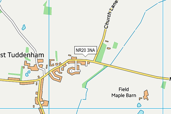 NR20 3NA map - OS VectorMap District (Ordnance Survey)