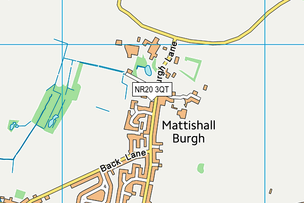 NR20 3QT map - OS VectorMap District (Ordnance Survey) NR20 3QT map - OS VectorMap District (Ordnance Survey)