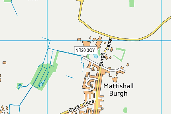 NR20 3QY map - OS VectorMap District (Ordnance Survey) NR20 3QY map - OS VectorMap District (Ordnance Survey)