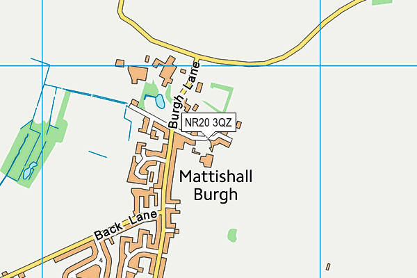 NR20 3QZ map - OS VectorMap District (Ordnance Survey) NR20 3QZ map - OS VectorMap District (Ordnance Survey)