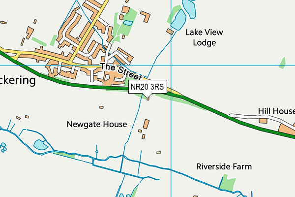 NR20 3RS map - OS VectorMap District (Ordnance Survey)