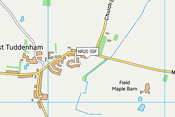 NR20 3SF map - OS VectorMap District (Ordnance Survey)