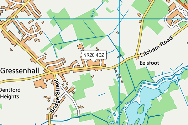 NR20 4DZ map - OS VectorMap District (Ordnance Survey) NR20 4DZ map - OS VectorMap District (Ordnance Survey)
