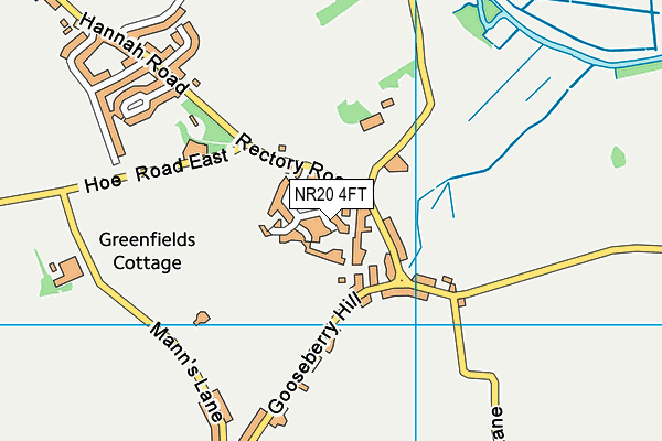 NR20 4FT map - OS VectorMap District (Ordnance Survey)