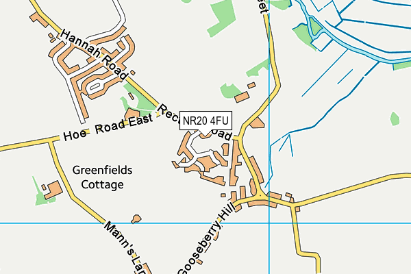NR20 4FU map - OS VectorMap District (Ordnance Survey)