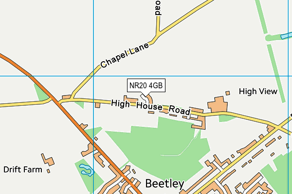 NR20 4GB map - OS VectorMap District (Ordnance Survey) NR20 4GB map - OS VectorMap District (Ordnance Survey)