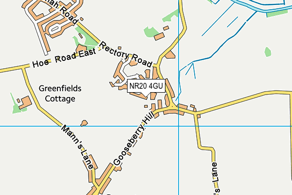NR20 4GU map - OS VectorMap District (Ordnance Survey) NR20 4GU map - OS VectorMap District (Ordnance Survey)