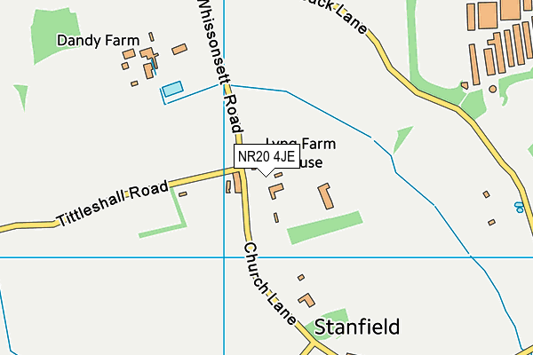 NR20 4JE map - OS VectorMap District (Ordnance Survey) NR20 4JE map - OS VectorMap District (Ordnance Survey)