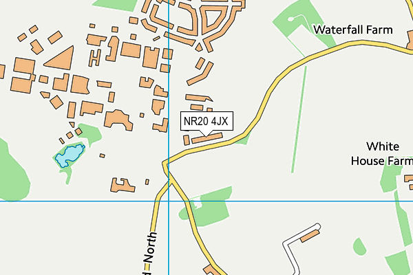 NR20 4JX map - OS VectorMap District (Ordnance Survey) NR20 4JX map - OS VectorMap District (Ordnance Survey)