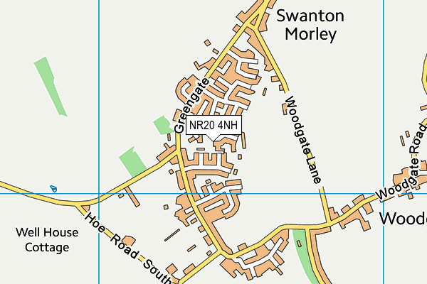 NR20 4NH map - OS VectorMap District (Ordnance Survey) NR20 4NH map - OS VectorMap District (Ordnance Survey)