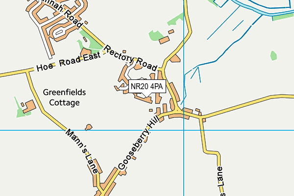NR20 4PA map - OS VectorMap District (Ordnance Survey)