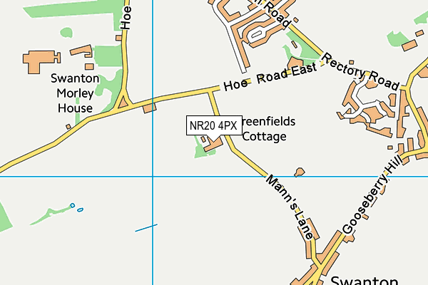 NR20 4PX map - OS VectorMap District (Ordnance Survey)