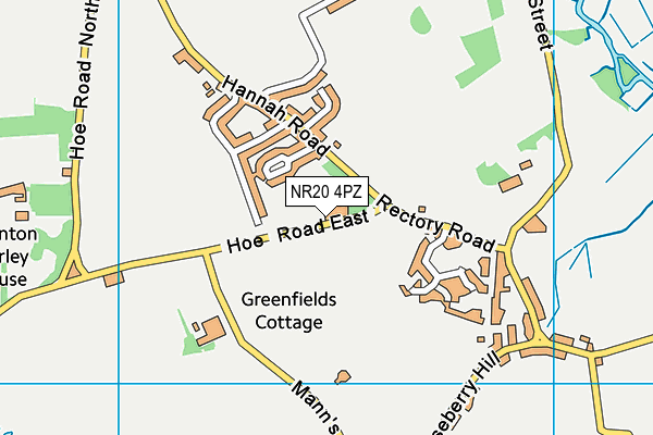 NR20 4PZ map - OS VectorMap District (Ordnance Survey)