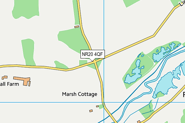 NR20 4QF map - OS VectorMap District (Ordnance Survey) NR20 4QF map - OS VectorMap District (Ordnance Survey)