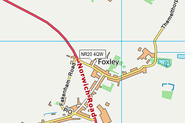 NR20 4QW map - OS VectorMap District (Ordnance Survey)