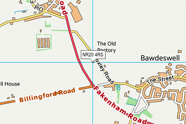 NR20 4RS map - OS VectorMap District (Ordnance Survey)