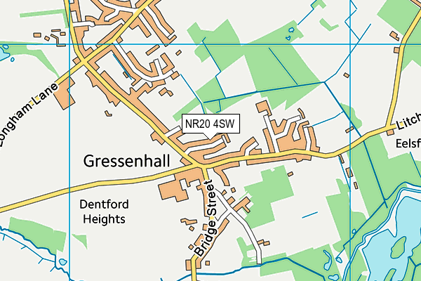 NR20 4SW map - OS VectorMap District (Ordnance Survey)