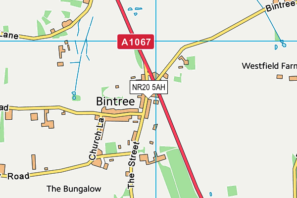 NR20 5AH map - OS VectorMap District (Ordnance Survey) NR20 5AH map - OS VectorMap District (Ordnance Survey)