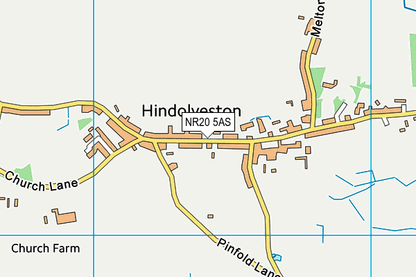 NR20 5AS map - OS VectorMap District (Ordnance Survey) NR20 5AS map - OS VectorMap District (Ordnance Survey)