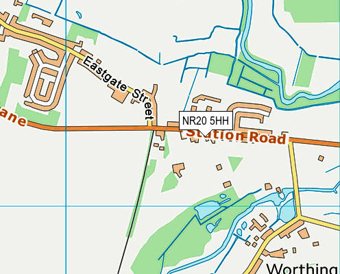 NR20 5HH map - OS VectorMap District (Ordnance Survey) NR20 5HH map - OS VectorMap District (Ordnance Survey)