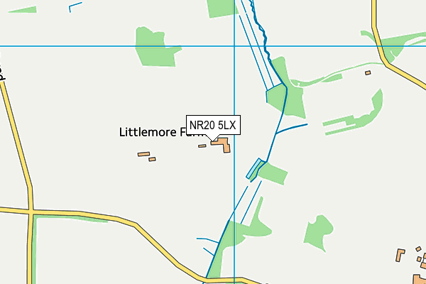NR20 5LX map - OS VectorMap District (Ordnance Survey)