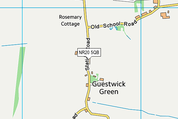 NR20 5QB map - OS VectorMap District (Ordnance Survey) NR20 5QB map - OS VectorMap District (Ordnance Survey)