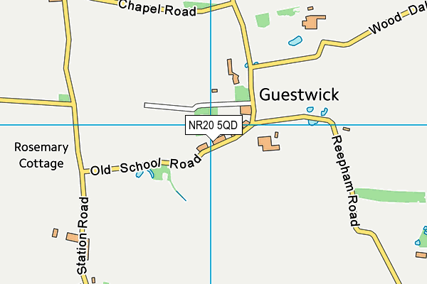 NR20 5QD map - OS VectorMap District (Ordnance Survey) NR20 5QD map - OS VectorMap District (Ordnance Survey)