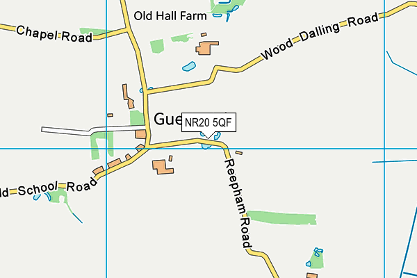 NR20 5QF map - OS VectorMap District (Ordnance Survey)