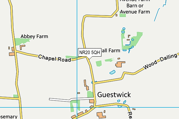NR20 5QH map - OS VectorMap District (Ordnance Survey)