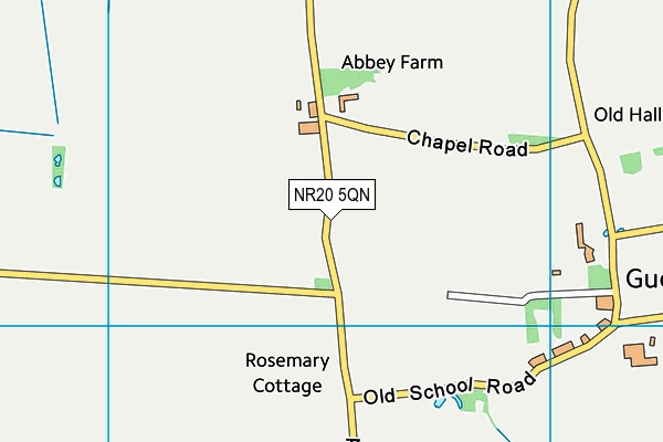 NR20 5QN map - OS VectorMap District (Ordnance Survey)